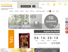 Tablet Screenshot of hautbalance-naturkosmetik.de